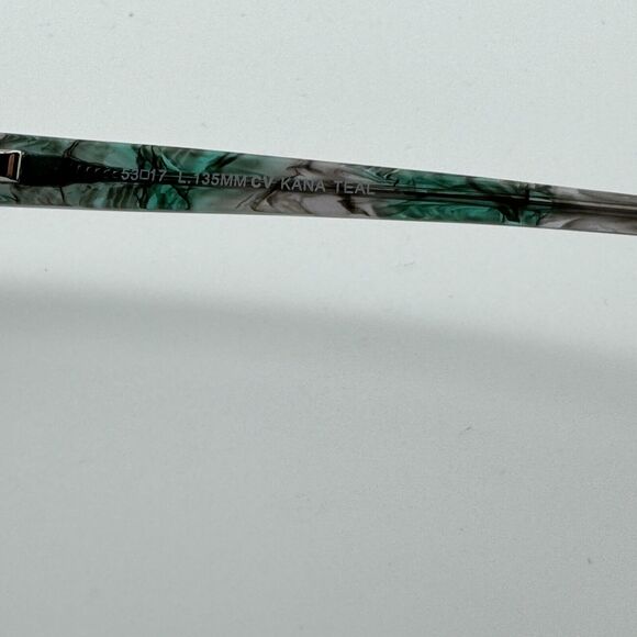 BCBGMaxazria Cat Eye Half‎ Rim Eyeglasses Flex KANA TEAL 53 17 135 H13419 main image 6